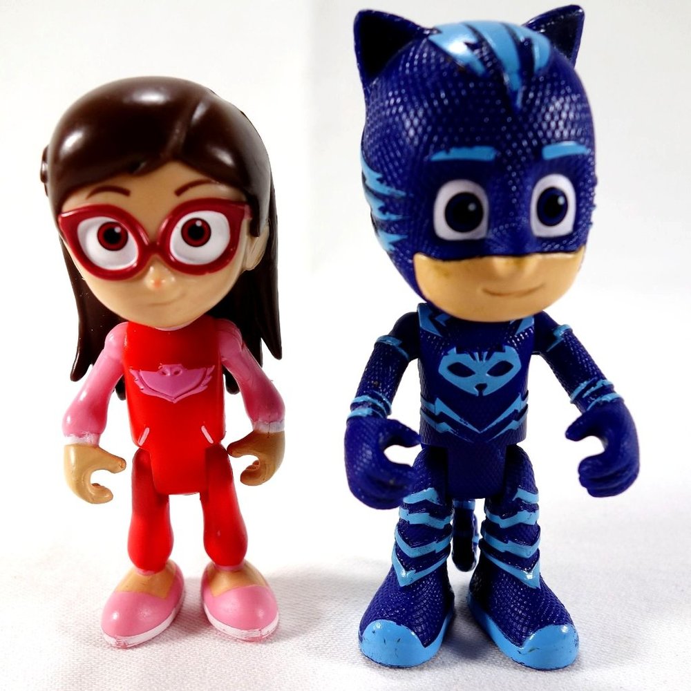 Just Play PJ Masks Cat Boy and Amaya Owlette 3.5 Inch Action Figures‎